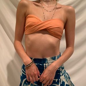 Orange bikini top